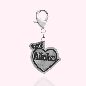 "Best Bitches" Dog Collar Charm (Option: Silver)