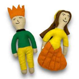 Prince and Princess Dog Felt Toys (Style: Princess)