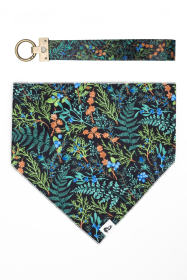 Magical Fern Forest Dog Bandana & Matching Keychain (Bandana Size: XL - 35in x 17in)