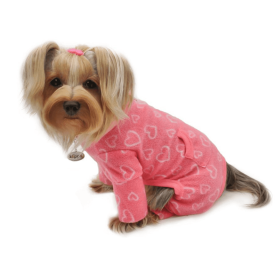 Blush of Love Fleece Turtleneck Pajamas (Bandana Size: XL - 35in x 17in)