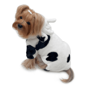 Ultra Plush Moo Cow Hooded Pajamas (Bandana Size: XL - 35in x 17in)
