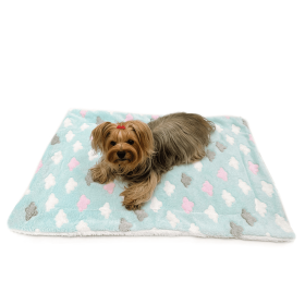 Ultra Plush Fluffy Clouds Blanket (size: L (18x9.5"))