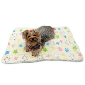 Ultra Plush Colorful Stars Blanket (Style: Buckle, size: S (9-14"))