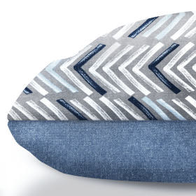 Herringbone Mudcloth Chevron Woven Dog Cushion (size: M)