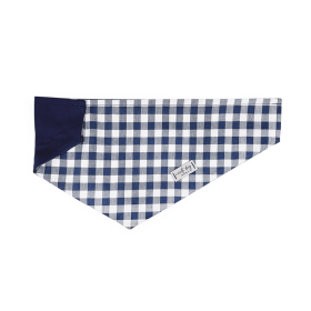 Buffalo Navy Check Oxford Plaid Over-the-collar Bandana (size: M (16x7.5Ã’Â¢Ã¢â¬aÂ¬ÃÂ))