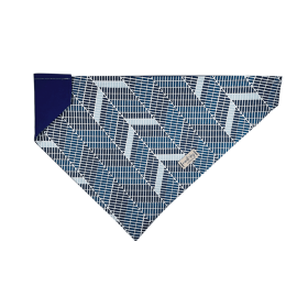 Cabana Mod Geometric Teal & Navy Over-the-collar Bandana (size: S (14x5.5Ã’Â¢Ã¢â¬aÂ¬ÃÂ))