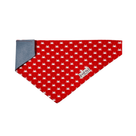 Crabby Red Maryland Crab Coastal Over-the-collar Dog Bandana (size: S (14x5.5Ã’Â¢Ã¢â¬aÂ¬ÃÂ))