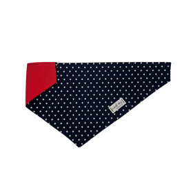 Independence Patriotic American Star Navy Over-the-collar Dog Bandana (size: S (14x5.5Ã’Â¢Ã¢â¬aÂ¬ÃÂ))