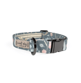 Juniper Sage Mod Fall Floral Buckle & Martingale Dog Collar (Style: Buckle, size: S (9-14"))