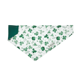 Lucky Irish Four Leaf Clover St. Paddy's Day Shamrock Over-the-collar Dog Bandana (size: S (14x5.5Ã’Â¢Ã¢â¬aÂ¬ÃÂ))
