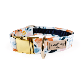 Poppy Elegant Summer Floral Buckle & Martingale Collar (Style: Buckle, size: XL (14-23"))