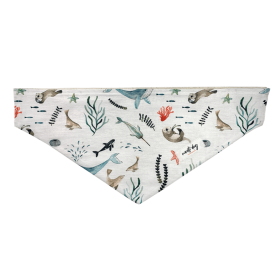 Sea Life Marine Animal Otter, Whale, Seal & Orca Over-the-collar Dog Bandana (size: S (14x5.5Ã’Â¢Ã¢â¬aÂ¬ÃÂ))