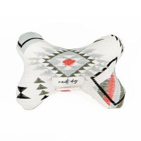 Aztec Southwestern Woven Stuffed Squeaker Wubby Dog Toy (Style: Bumper)