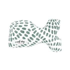 Urchin Mudcloth Sage Woven Stuffed Squeaker Wubby Dog Toy (Style: Bumper)