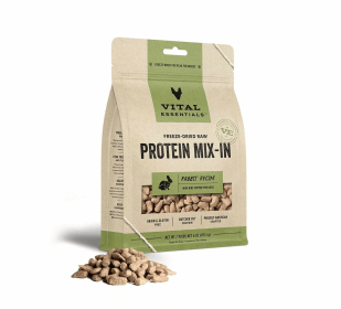 Vital Essentials(R) Freeze-Dried Raw Rabbit Protein Mix-In Meal Topper for Dogs, (size: 6 oz)