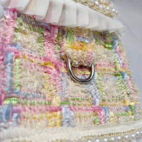 Envogue Dog Harness (Color: Platinum, size: BarkFifthAve6203)