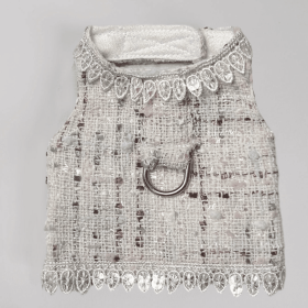 Envogue Dog Harness (Color: Pearl, size: BarkFifthAve6265)