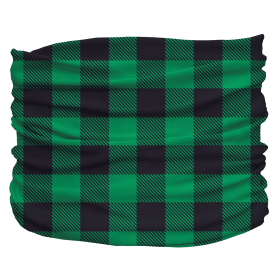 Buffalo Plaid Pup Scruff (Color: Green, size: 2XL)
