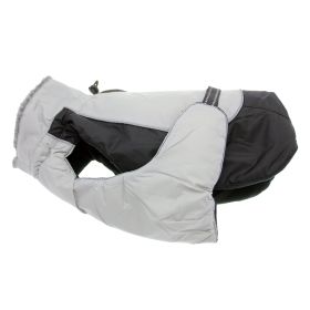 Alpine All-Weather Dog Coat (Color: Black and Gray, size: 5X-Large)