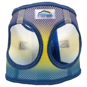 American River Choke Free Dog Harness Ombre Collection (Color: Cosmic Splash, size: large)