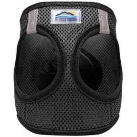 American River Solid Ultra Choke Free Dog Harness (Color: Black, size: X-Large)