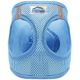 American River Solid Ultra Choke Free Dog Harness (Color: Light Blue, size: large)