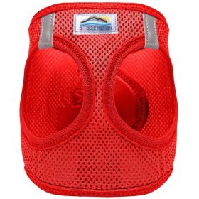 American River Solid Ultra Choke Free Dog Harness (Color: Red, size: 3X-Large)