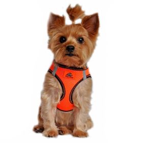 American River Top Stitch Dog Harness (Color: Iridescent Orange, size: X-Large)