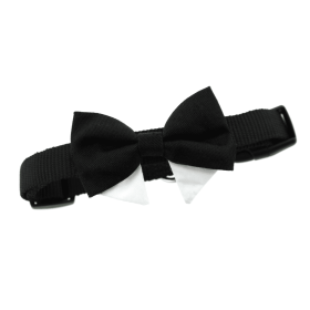 Universal Dog Bow Tie (Color: Black with Starter Collar, size: X-Large)