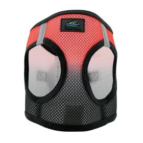 American River Choke Free Dog Harness Ombre Collection (Color: Midnight Red, size: medium)