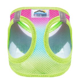 American River Choke Free Dog Harness Ombre Collection (Color: Rainbow, size: medium)
