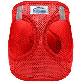 American River Solid Ultra Choke Free Dog Harness (Color: Red, size: medium)